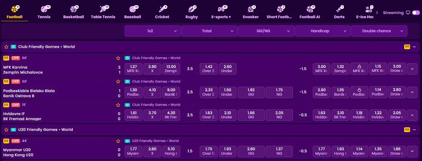 Live-Wetten KingMaker Casino